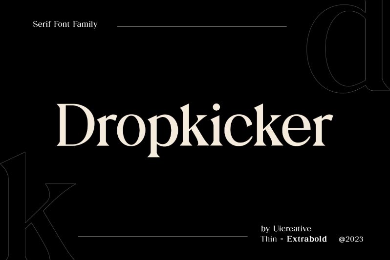Dropkicker Czcionka