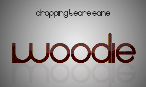 Dropping tears sans Czcionka