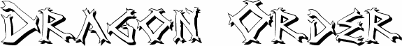 Preview of the Dragon Order Shadow font
