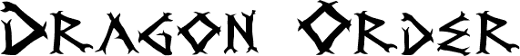 Preview of the Dragon Order font