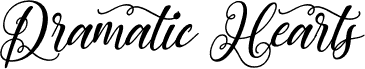 Dramatic Hearts Italic PERSONAL Italic
