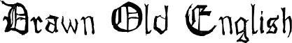 Drawn Old English