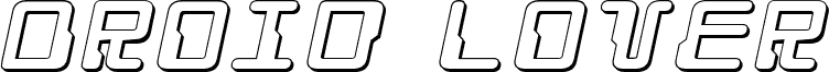 Droid Lover 3D Expanded Italic