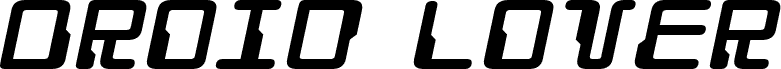 Droid Lover Expanded Italic