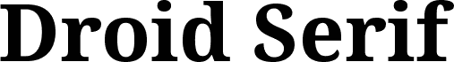 Droid Serif Bold Italic font