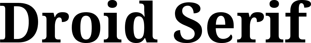 Droid Serif Bold font