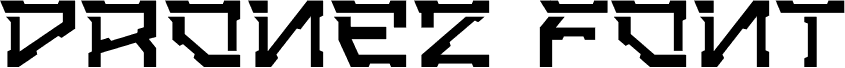 Dronez Font шрифт