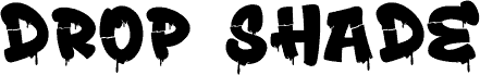 Drop Shade Melt Melt carattere