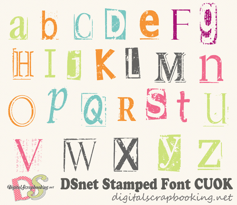 DSnet Stamped Czcionka