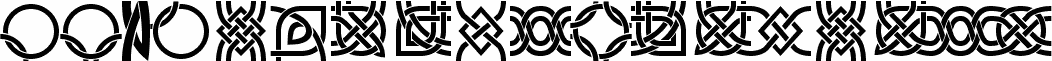 Preview of the DS_Celtic Border 1 font