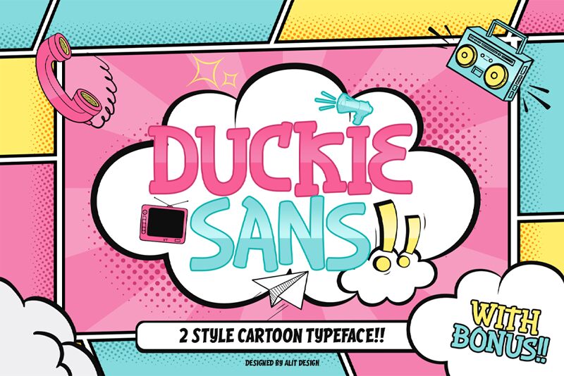 Duckie sans Schriftart