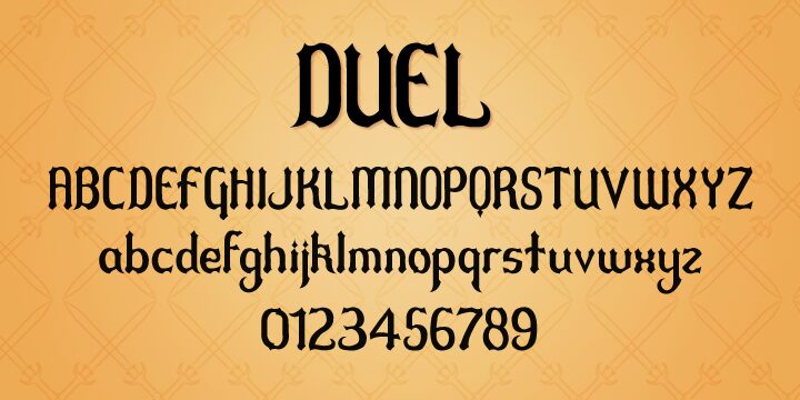 Duel Schriftart