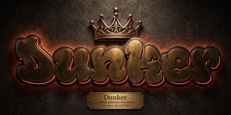 Dunker PERSONAL USE Regular — Apresentação da fonte