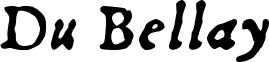 Podgląd czcionki Du Bellay Italic