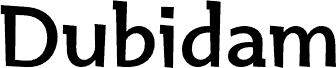 Dubidam Bold font | Fonts2u.com