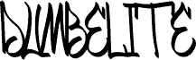 Preview of the DUMBELITE font