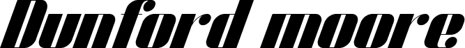 Dunford moore Italic