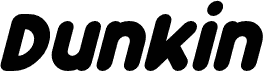 Dunkin Bold Italic