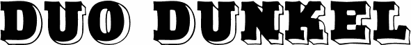 Preview of the Duo Dunkel font