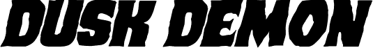 Dusk Demon Expanded Italic