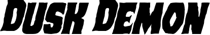 Dusk Demon Staggered Italic
