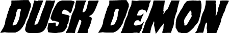 Dusk Demon Super-Italic