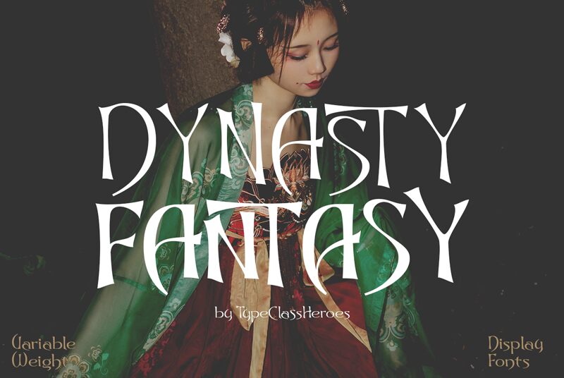 Dynasty Fantasy Demo Black — عرض الخط