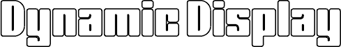 Dynamic Display Three písmo