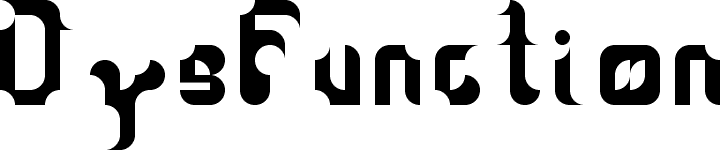 DysFunction Regular font | Fonts2u.com