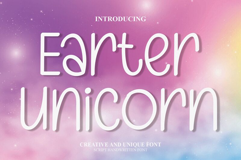Earter Unicorn Czcionka