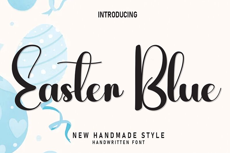 Easter Blue Czcionka