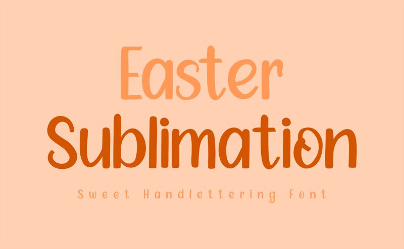 Easter-Sublimation Czcionka
