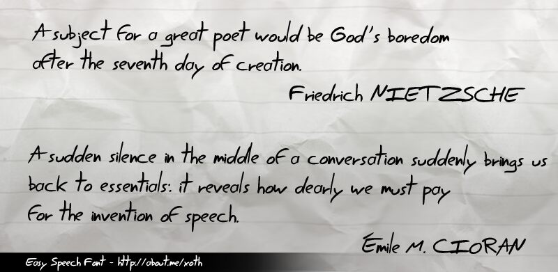 Easy Speech Schriftart