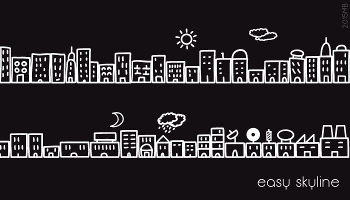 Easy Skyline Schriftart