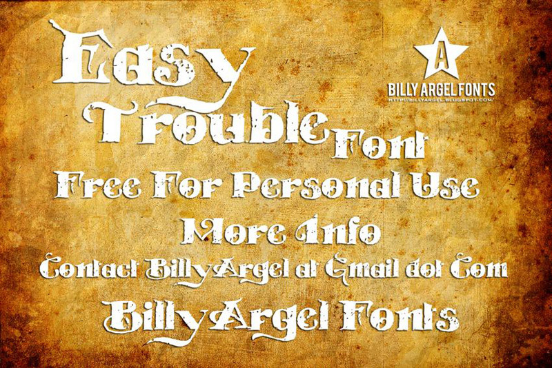 EASY TROUBLE Font