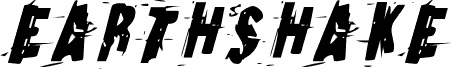 Ukážka písma Earthshake Condensed Italic