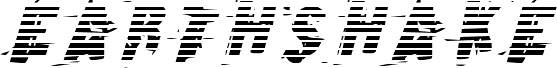 Ukážka písma Earthshake Gradient Italic
