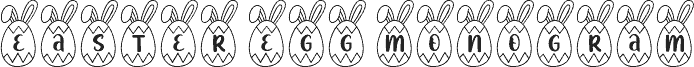Easter Egg Monogram