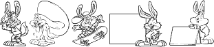 Preview of the Easter Hoppy font