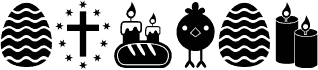 Preview of the Easter Icons Regular font