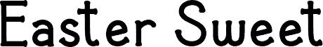 Easter Sweet fonte