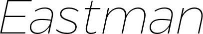 Eastman Trial Extralight Italic