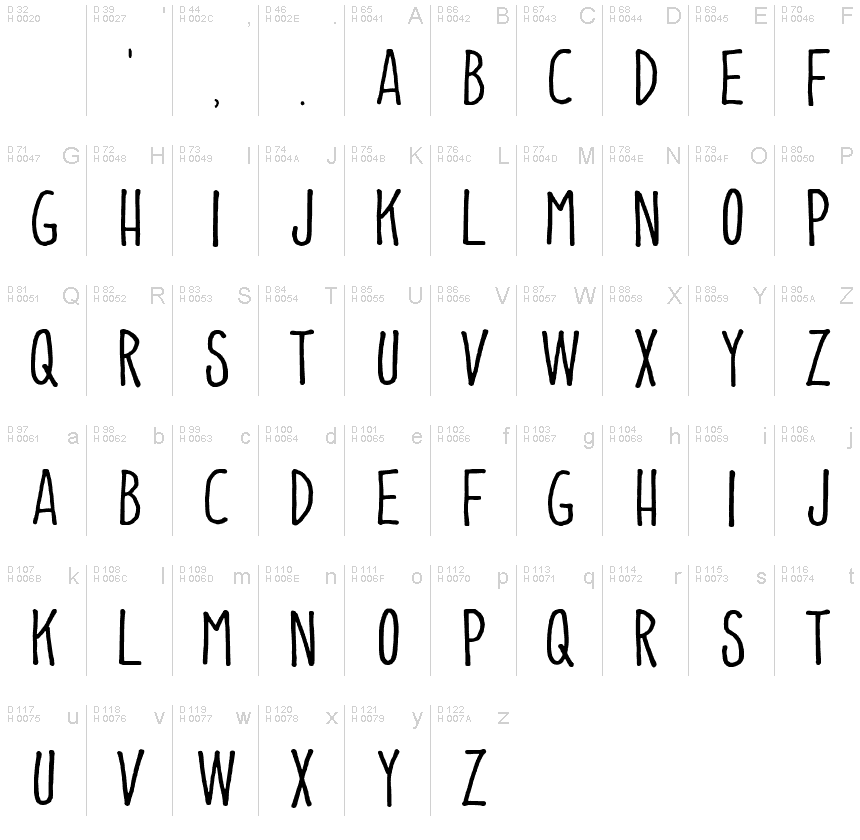 Easy Print Regular font