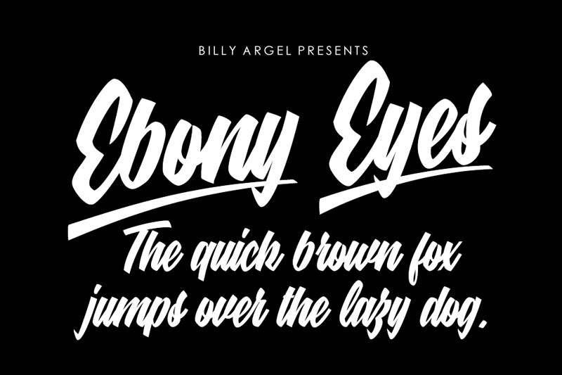 Ebony Eyes Schriftart