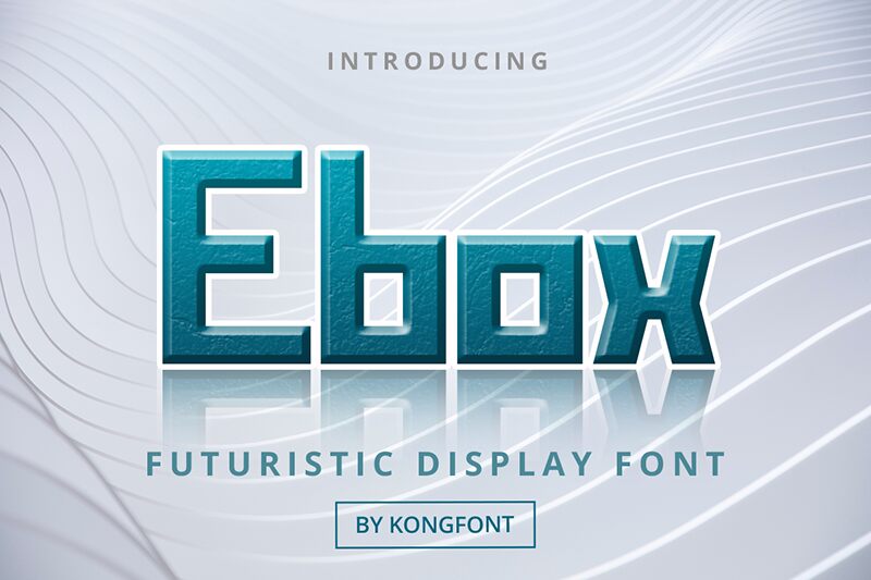 Ebox Schriftart