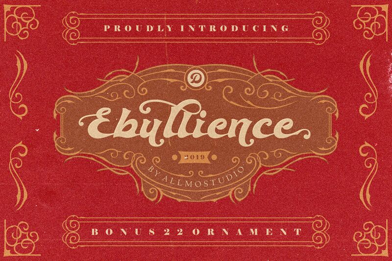 Ebullience الخط