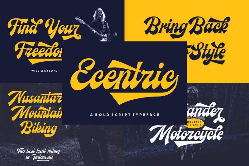 Ecentric Schriftart
