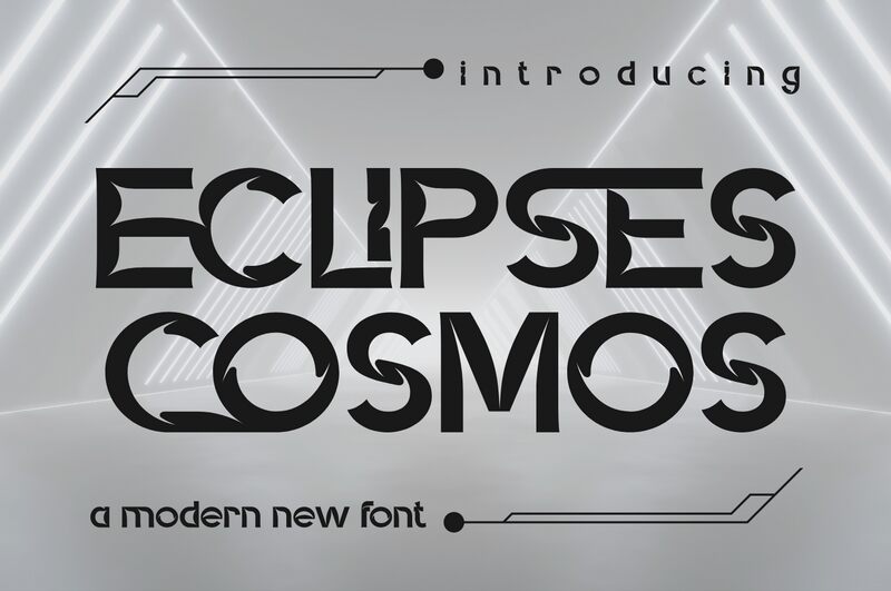 ECLIPSES COSMOS Schriftart