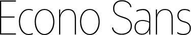 ÉconoSans Reduced 35 Thin
