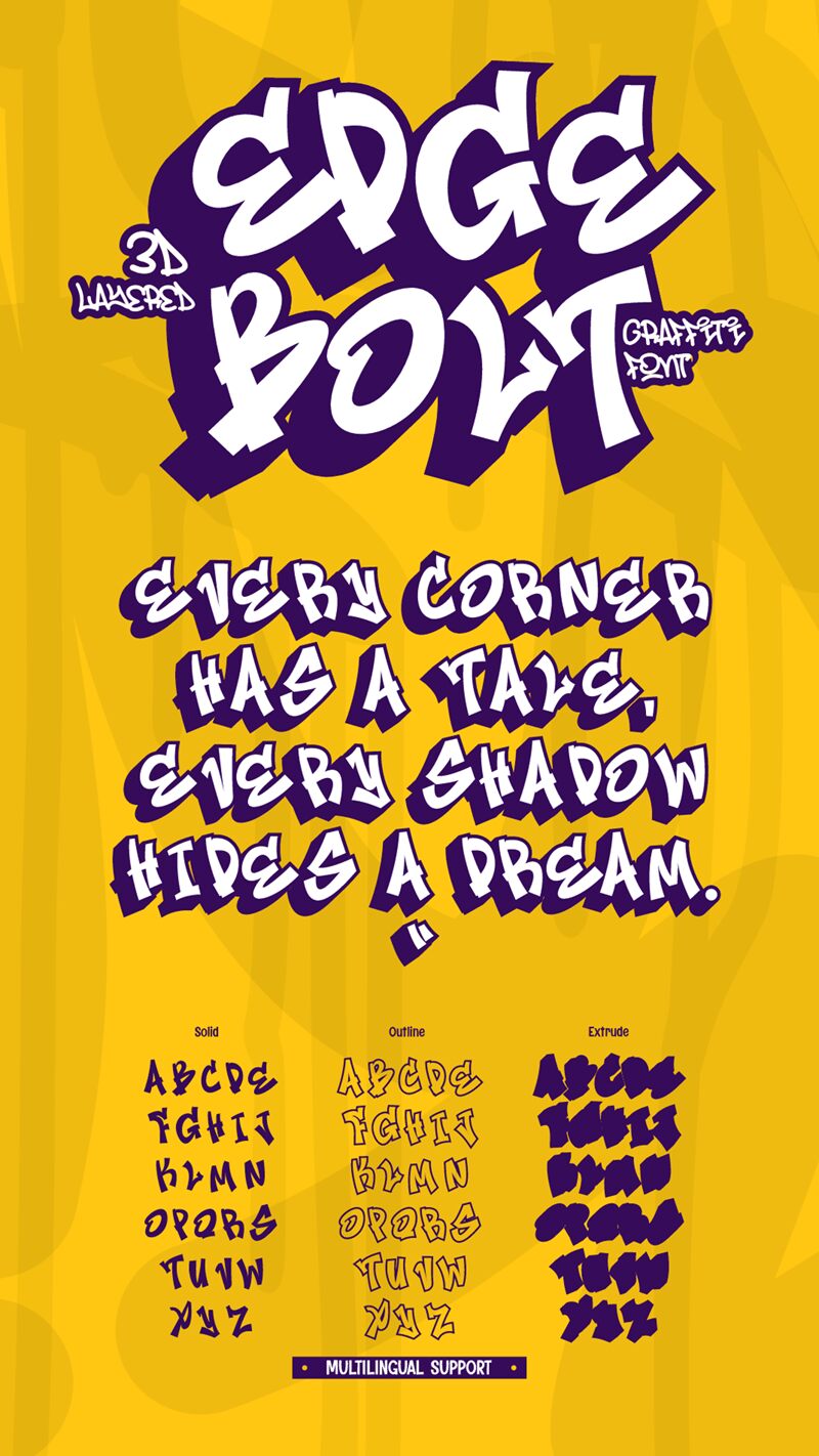 Edge Bolt Druh písma